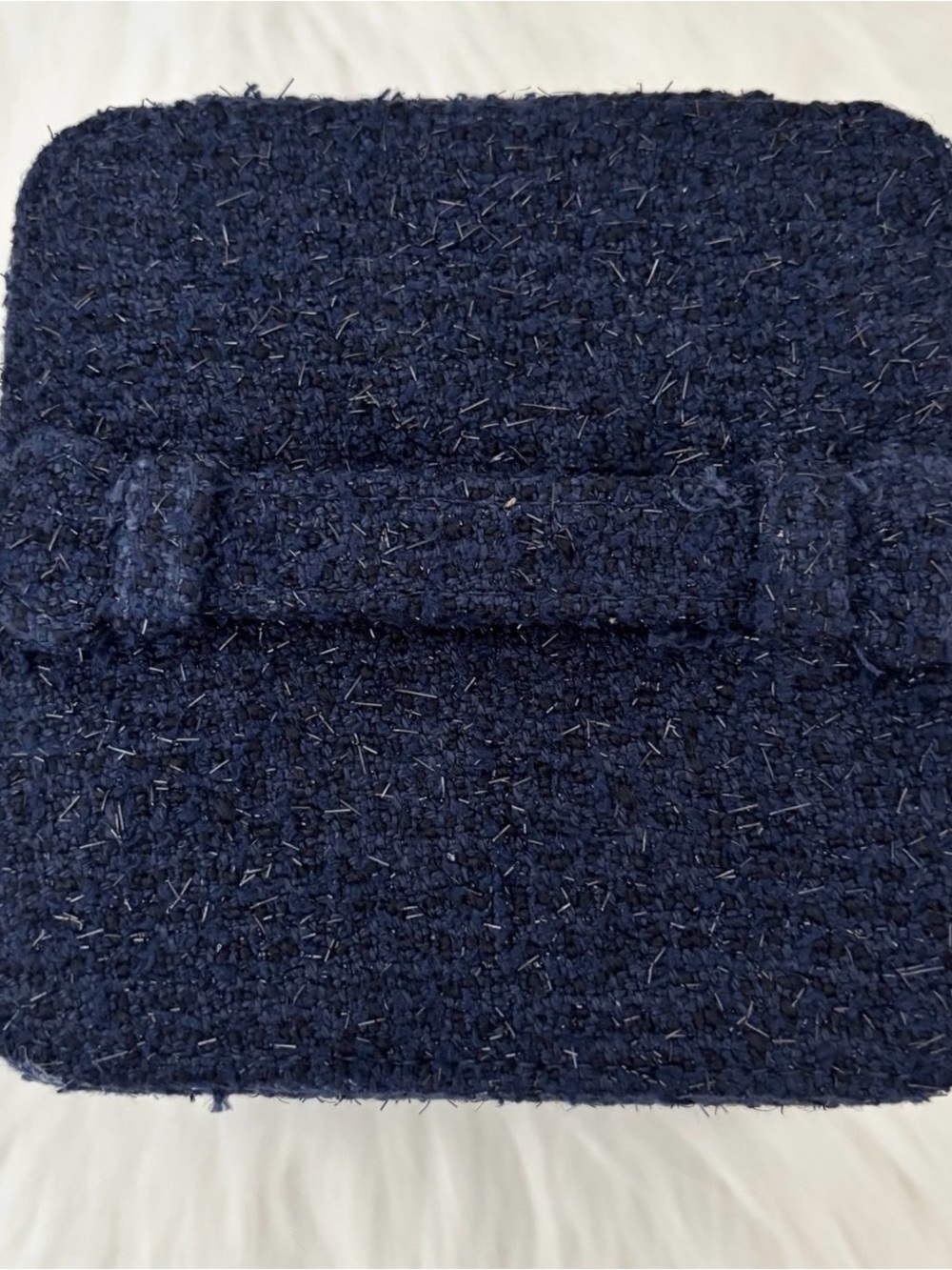 CHANEL Navy Tweed Cosmetic Case with Gold Accent GWP - Picture 7 of 10